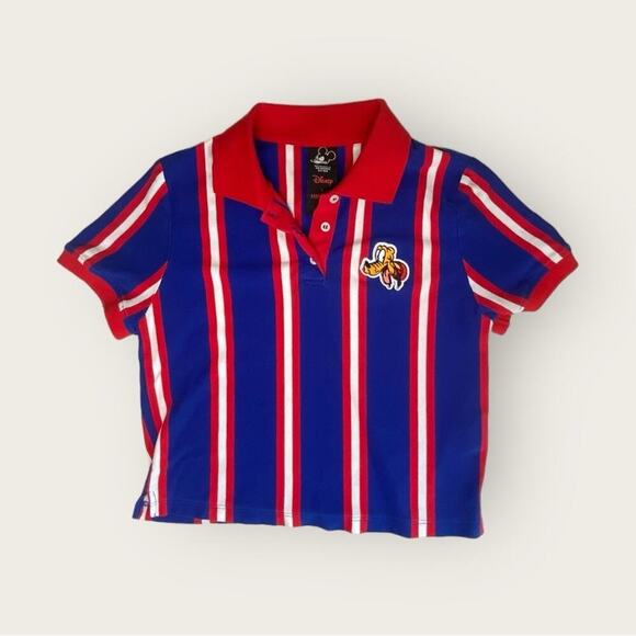 Disney x Forever 21 | Striped Pluto Polo | Blue/Red/White | Medium - Picture 1 of 10